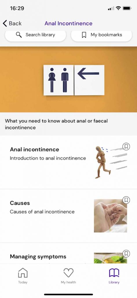 Anal incontinence screenshot