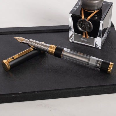 Diplomat Nexus Demo Black & Gold Fountain Pen - 14k Nib