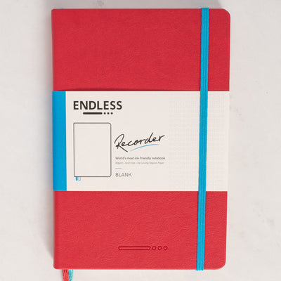 Endless Recorder Crimson Sky Red Blank Regalia Notebook notebook cover