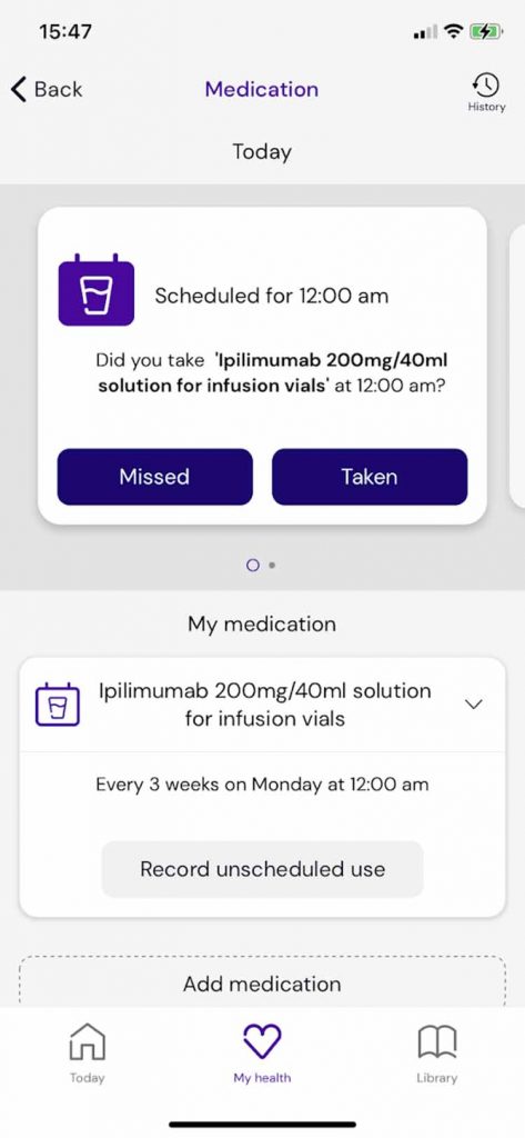 Medication screenshot