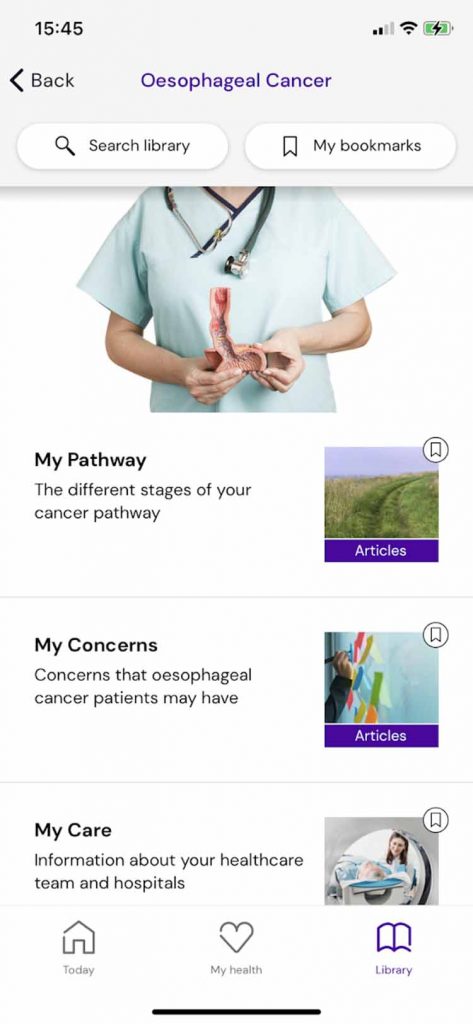 Oesophageal cancer screenshot