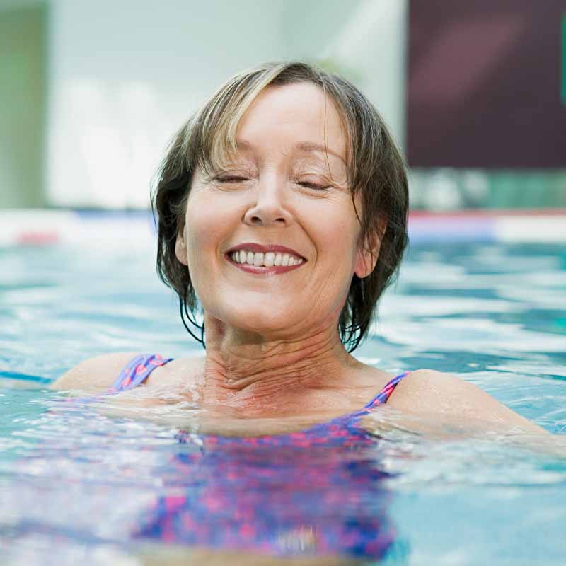 Woman swimming